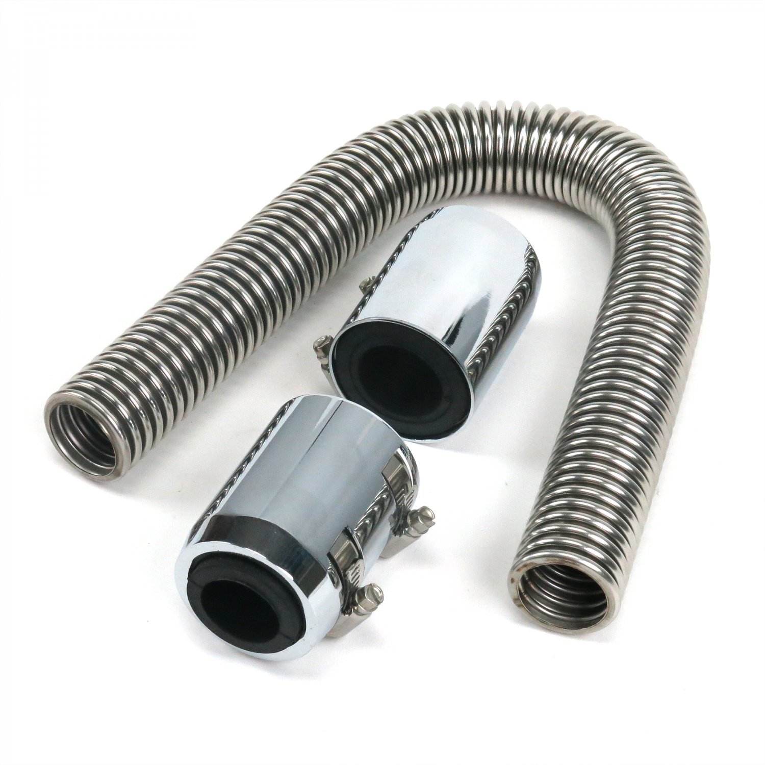 24-flexible-stainless-steel-upper-or-lower-radiator-hose-kit-w-chrome